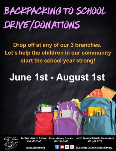 Backpacking to School Donations
