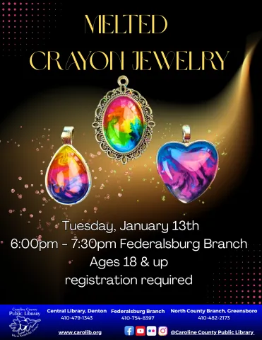 Melted Crayon Jewelry