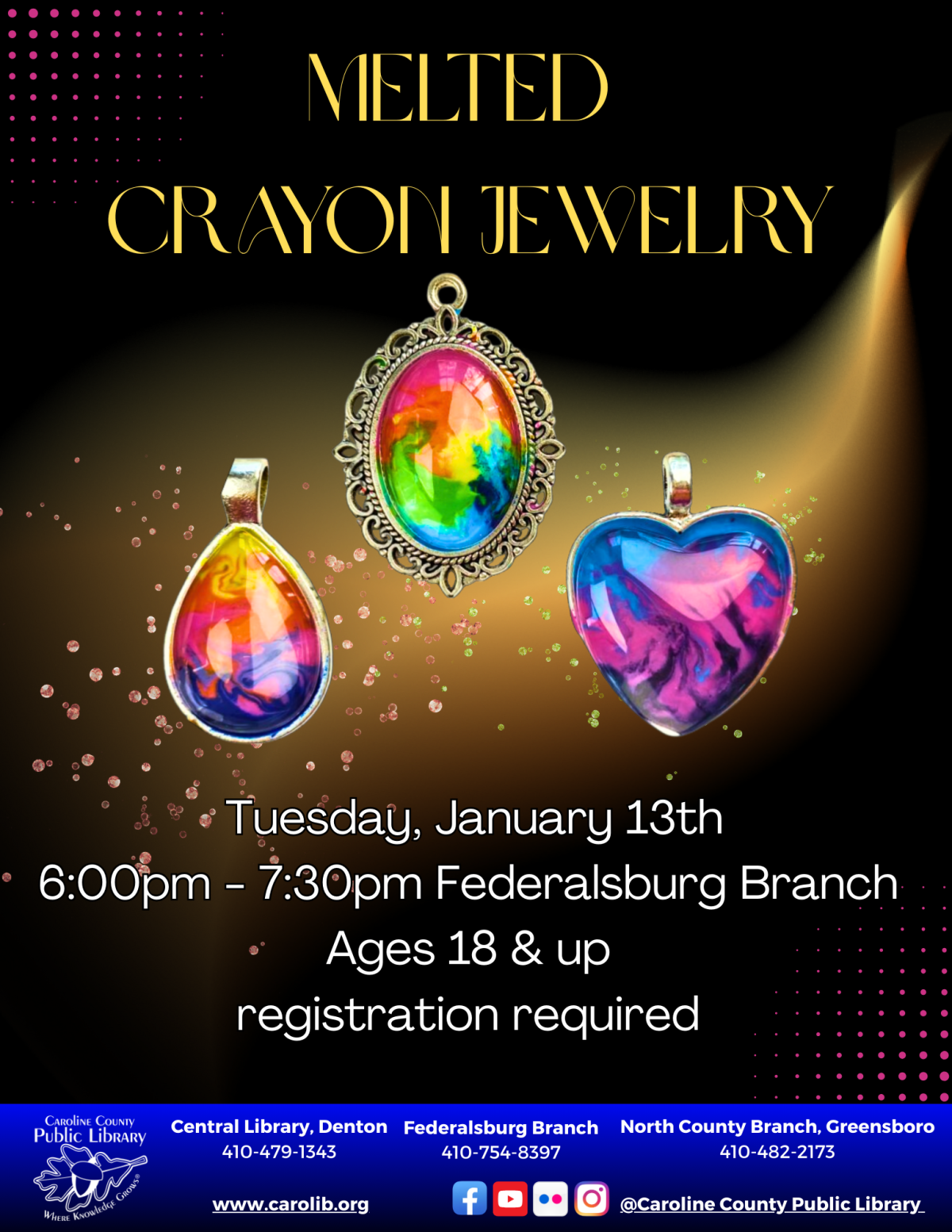 Melted Crayon Jewelry