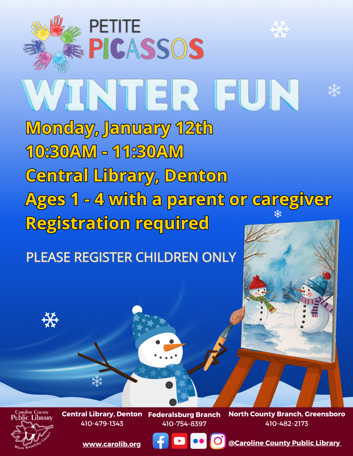 Petite Picassos: Winter Fun