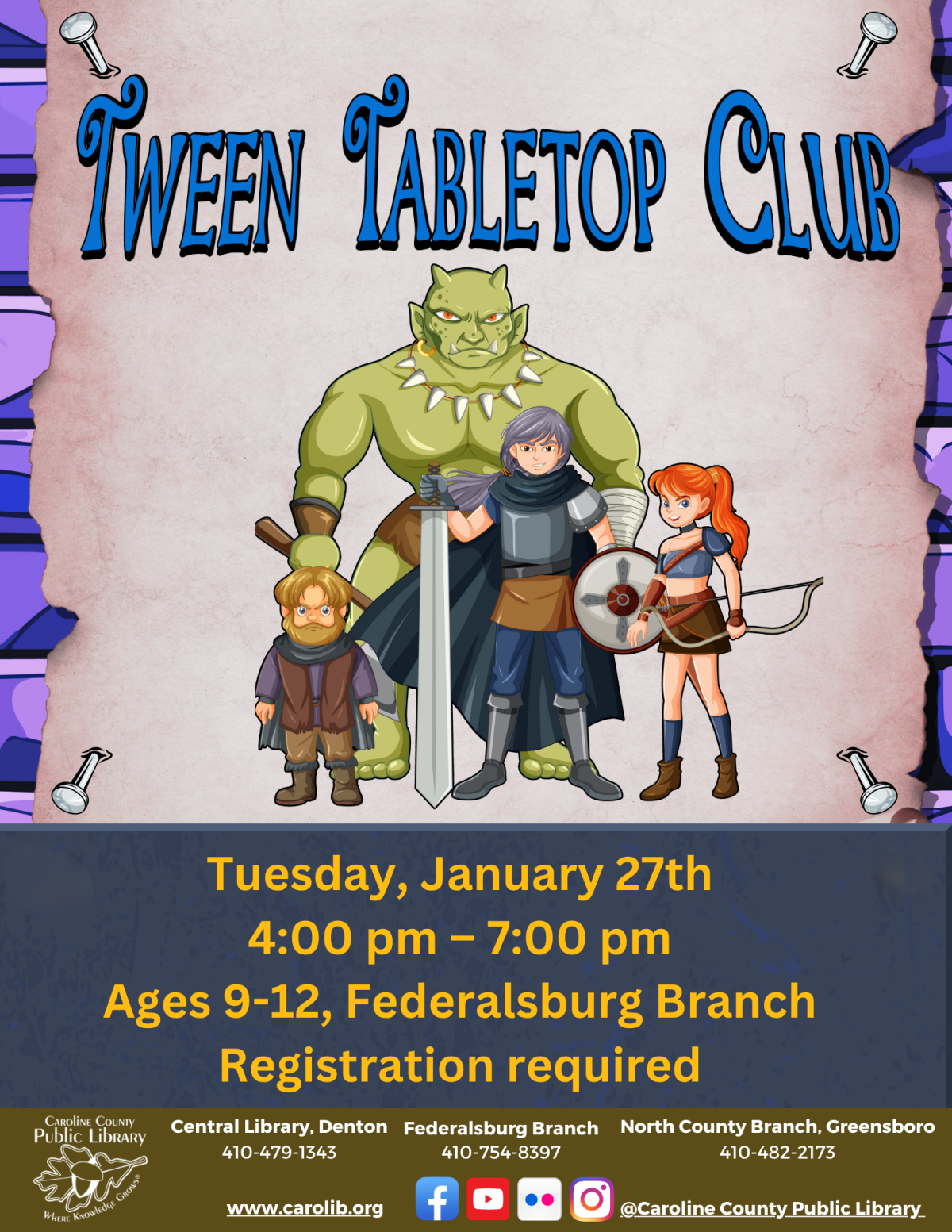 Tween Tabletop Club